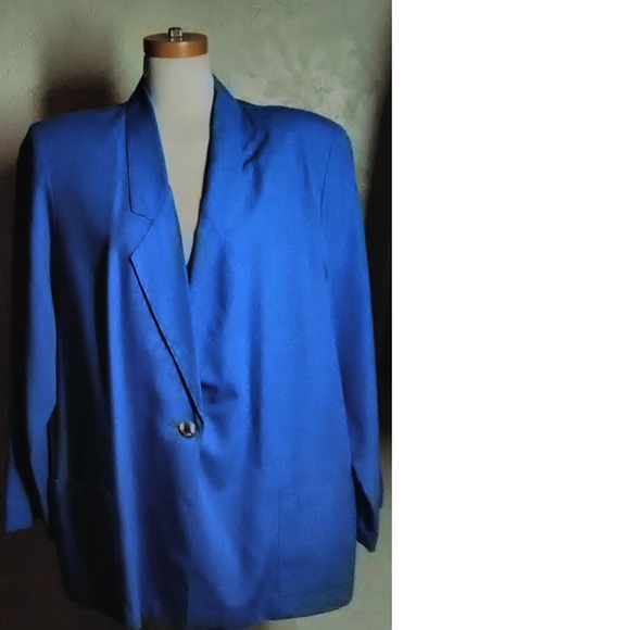 Sag Harbor New Bright Blue Summer Blazer - Picture 5 of 5